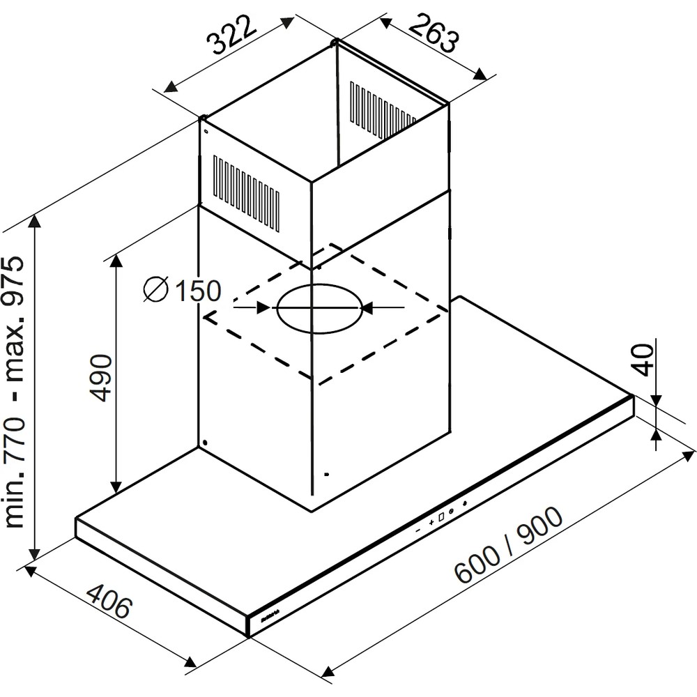 Витяжка De Dietrich DHB4974B - изображение 4
